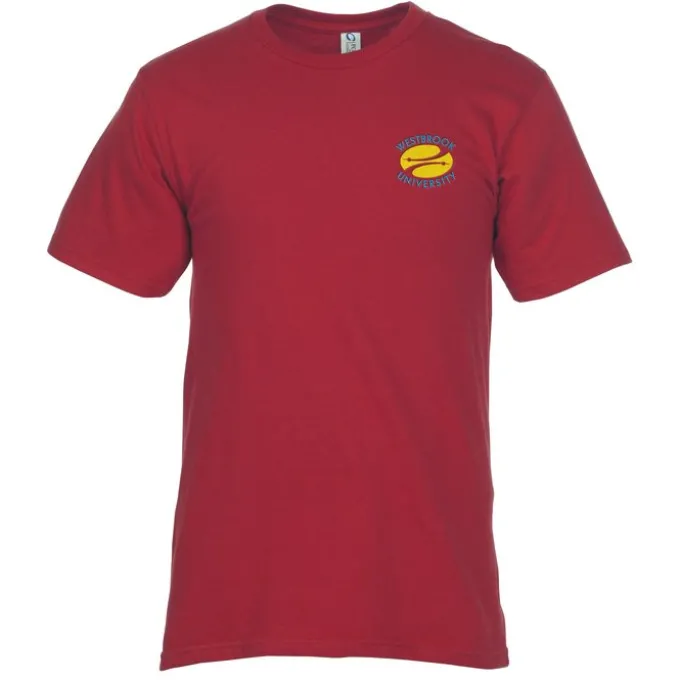 Essential Ring Spun Cotton T-Shirt - Men's - Colors - Embroidered