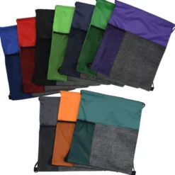 Etched Pocket Drawstring Sportpack - 24 hr