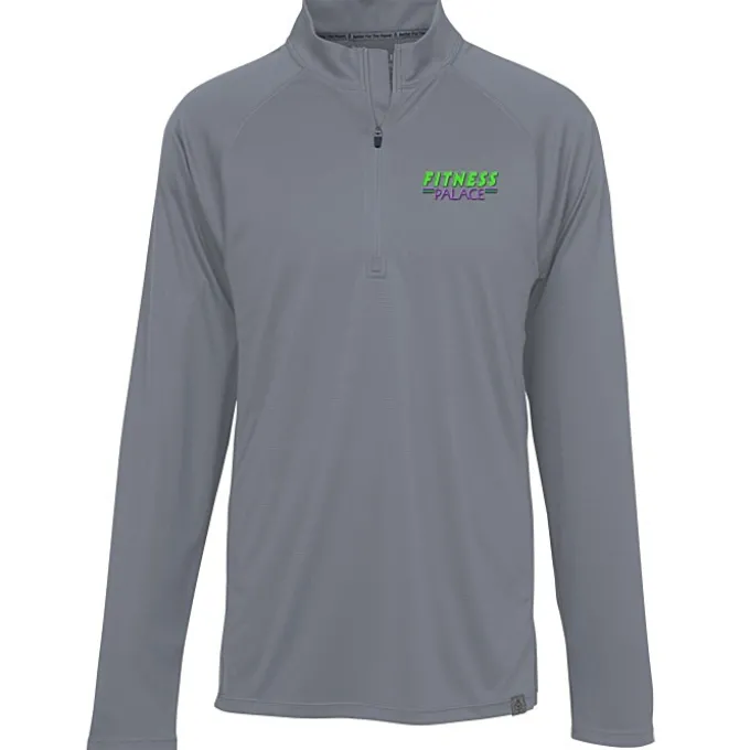 Evans Textured Double Knit 1/4-Zip Pullover - Men's