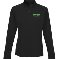 Evans Textured Double Knit 1/2-Zip Pullover - Ladies'