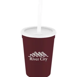 Event Stadium Cup with Lid & Straw - 12 oz