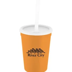 Event Stadium Cup with Lid & Straw - 12 oz