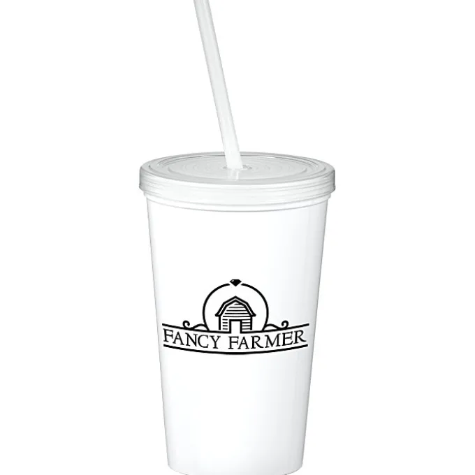 Event Stadium Cup with Lid & Straw - 20 oz