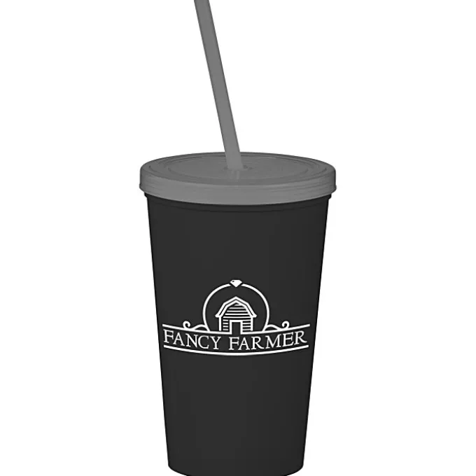 Event Stadium Cup with Lid & Straw - 20 oz