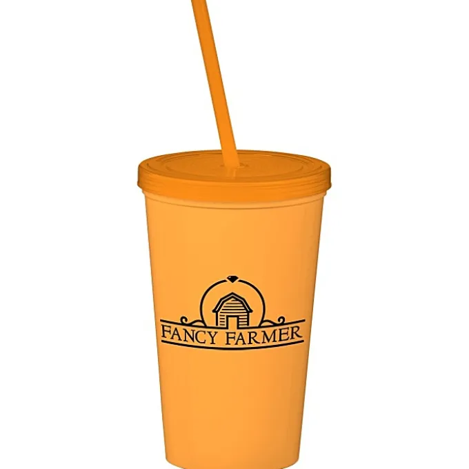 Event Stadium Cup with Lid & Straw - 20 oz