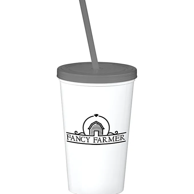Event Stadium Cup with Lid & Straw - 20 oz