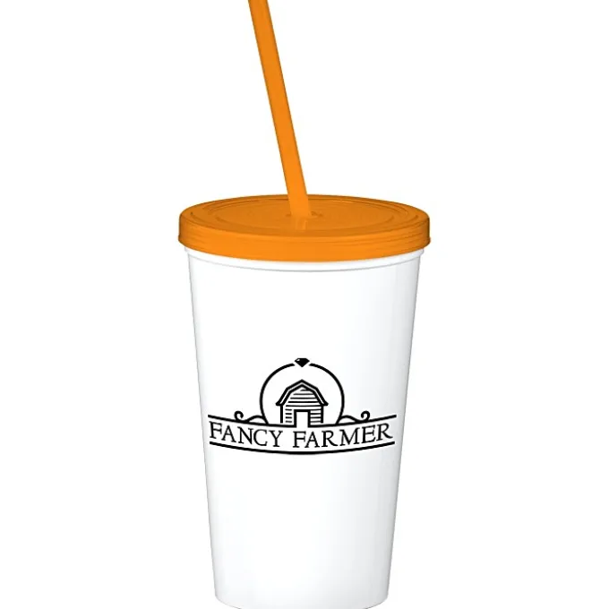 Event Stadium Cup with Lid & Straw - 20 oz