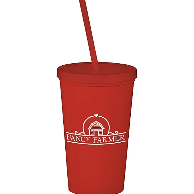 Event Stadium Cup with Lid & Straw - 20 oz