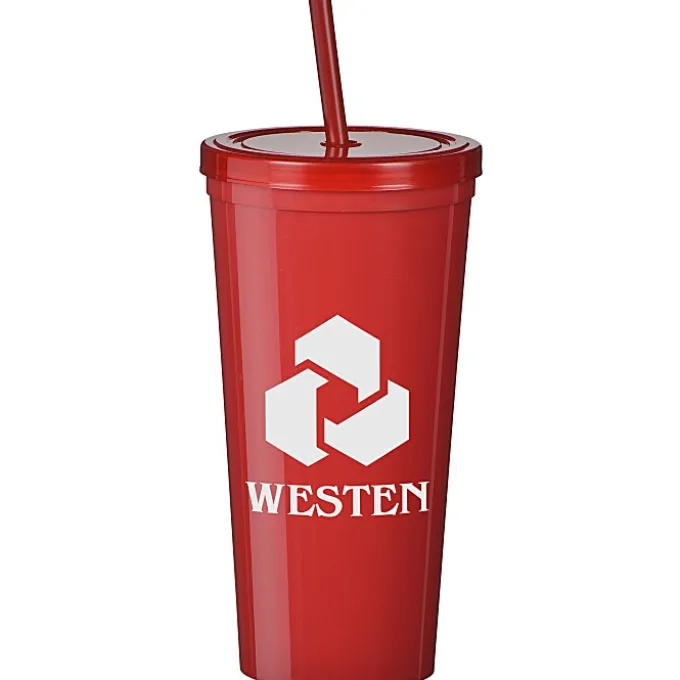 Event Stadium Cup with Lid & Straw - 24 oz