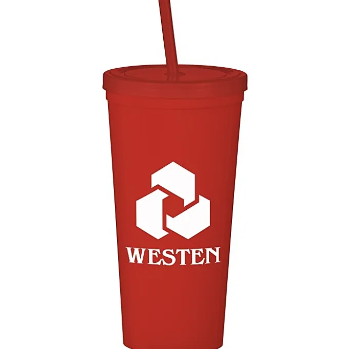 Event Stadium Cup with Lid & Straw - 24 oz