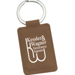 Executive Leatherette Keychain