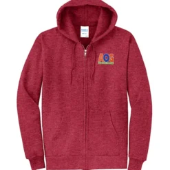 Fashion Full-Zip Hooded Sweatshirt - Men's - Embroidered