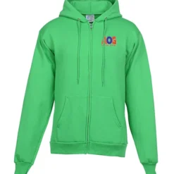 Fashion Full-Zip Hooded Sweatshirt - Men's - Embroidered