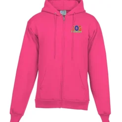 Fashion Full-Zip Hooded Sweatshirt - Men's - Embroidered