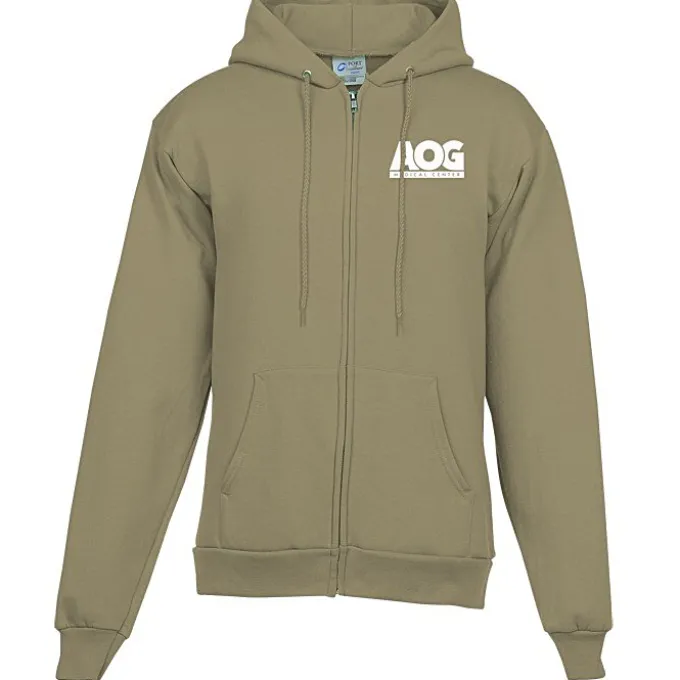 Fashion Full-Zip Hooded Sweatshirt - Men's - Screen