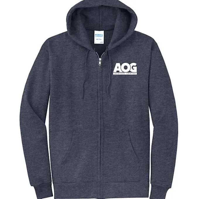 Fashion Full-Zip Hooded Sweatshirt - Men's - Screen