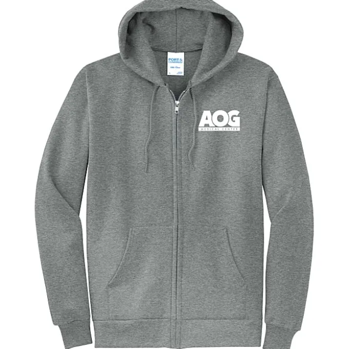 Fashion Full-Zip Hooded Sweatshirt - Men's - Screen