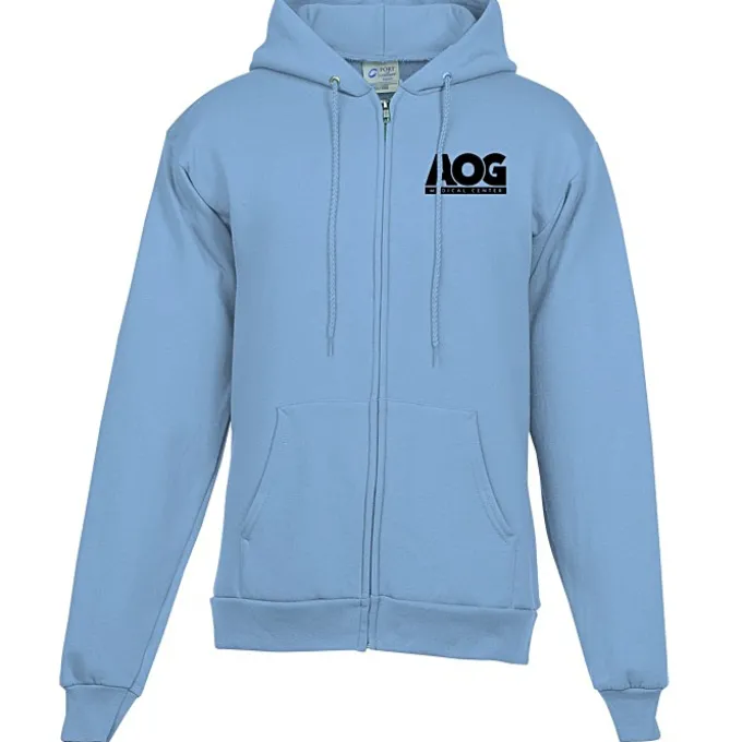 Fashion Full-Zip Hooded Sweatshirt - Men's - Screen
