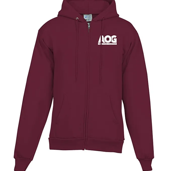 Fashion Full-Zip Hooded Sweatshirt - Men's - Screen