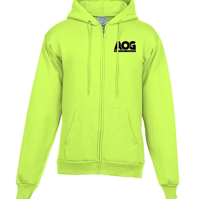 Fashion Full-Zip Hooded Sweatshirt - Men's - Screen