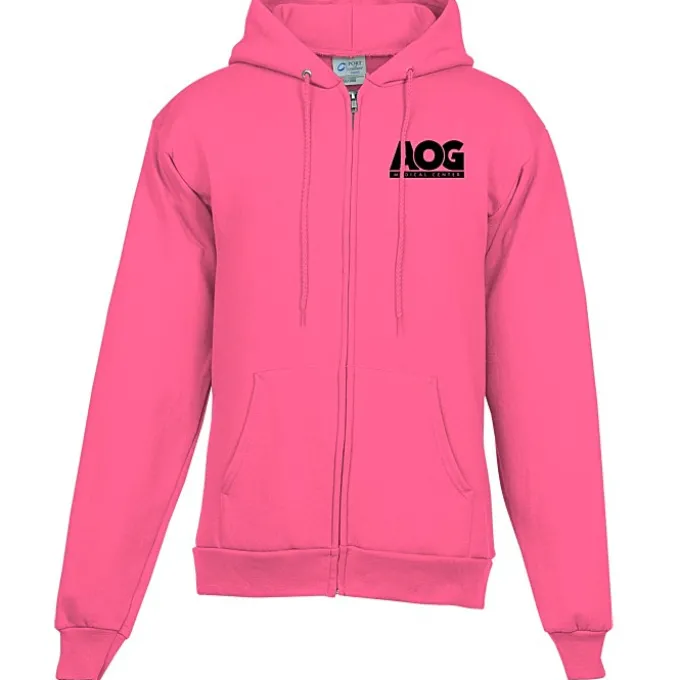 Fashion Full-Zip Hooded Sweatshirt - Men's - Screen