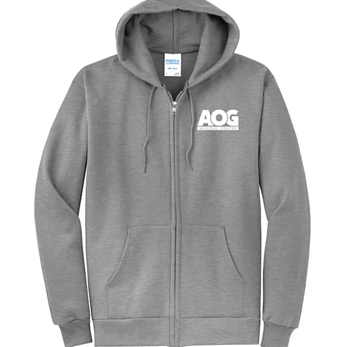 Fashion Full-Zip Hooded Sweatshirt - Men's - Screen