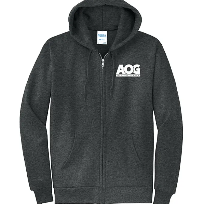 Fashion Full-Zip Hooded Sweatshirt - Men's - Screen