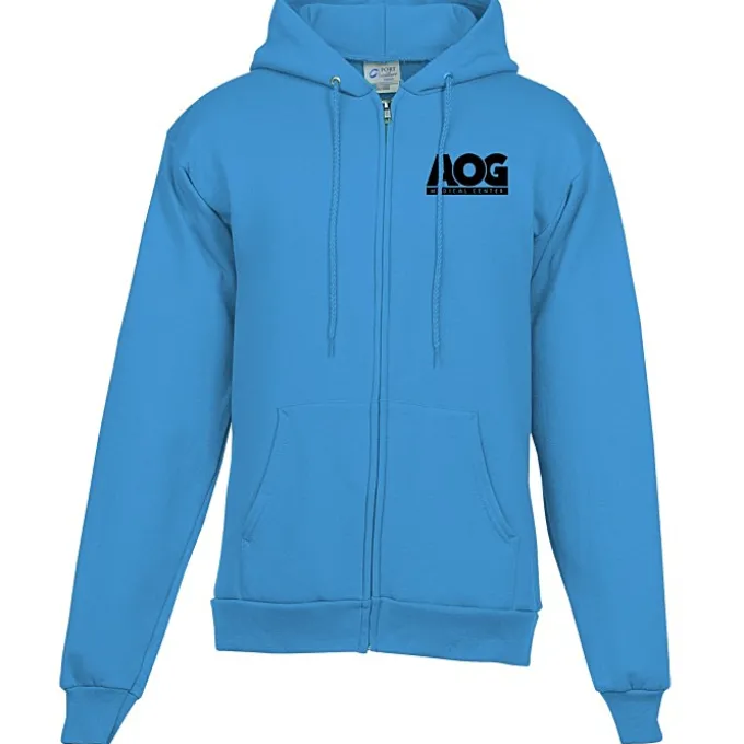 Fashion Full-Zip Hooded Sweatshirt - Men's - Screen