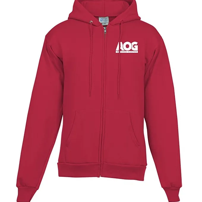 Fashion Full-Zip Hooded Sweatshirt - Men's - Screen