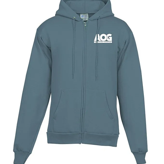 Fashion Full-Zip Hooded Sweatshirt - Men's - Screen