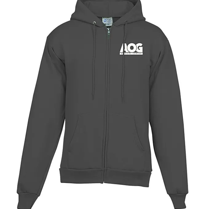 Fashion Full-Zip Hooded Sweatshirt - Men's - Screen