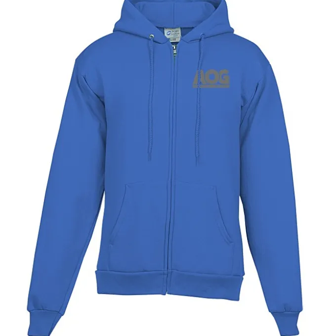 Fashion Full-Zip Hooded Sweatshirt - Men's - Screen