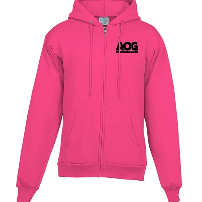 Fashion Full-Zip Hooded Sweatshirt - Men's - Screen