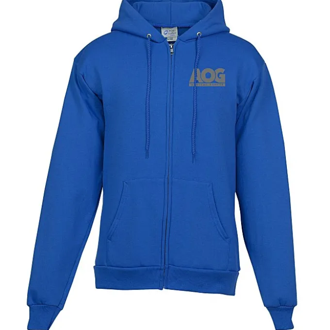 Fashion Full-Zip Hooded Sweatshirt - Men's - Screen