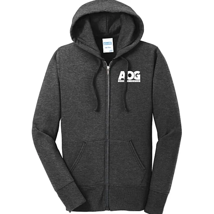 Fashion Full-Zip Hooded Sweatshirt - Ladies' - Screen
