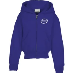 Fashion Full-Zip Hooded Sweatshirt – Youth – Screen
