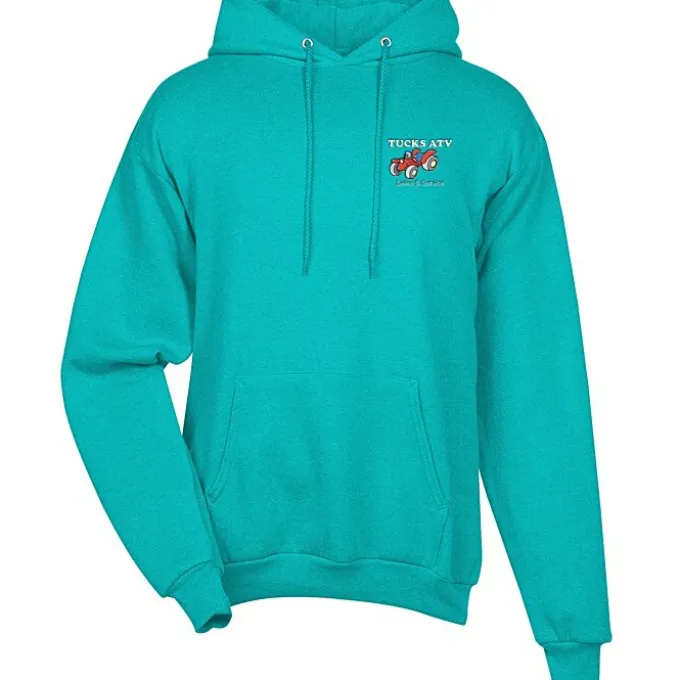 Fashion Pullover Hooded Sweatshirt - Men's - Embroidered