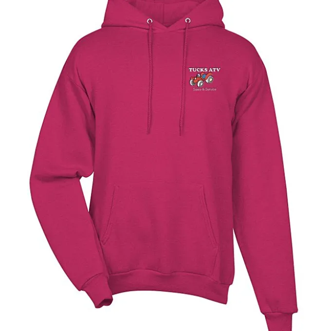 Fashion Pullover Hooded Sweatshirt - Men's - Embroidered