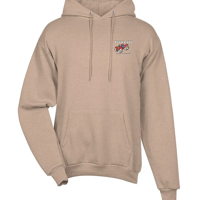 Fashion Pullover Hooded Sweatshirt - Men's - Embroidered