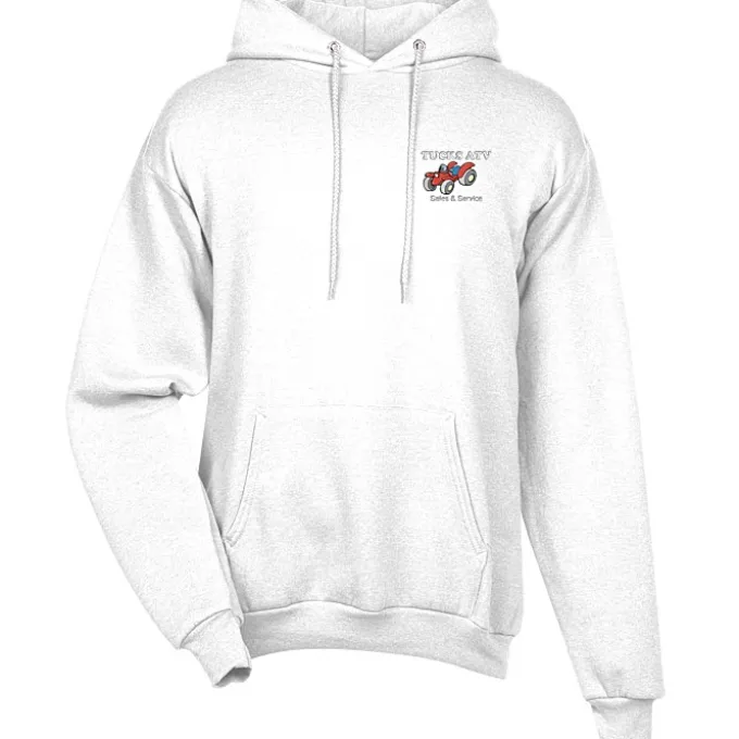 Fashion Pullover Hooded Sweatshirt - Men's - Embroidered