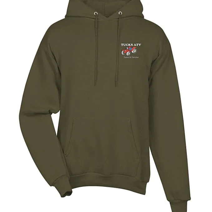 Fashion Pullover Hooded Sweatshirt - Men's - Embroidered