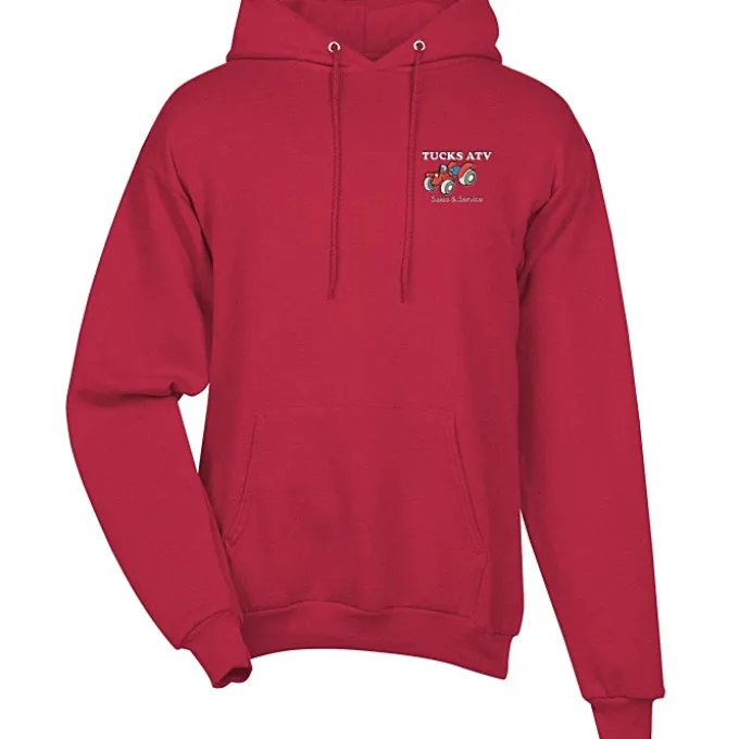Fashion Pullover Hooded Sweatshirt - Men's - Embroidered