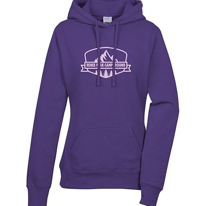 Fashion Pullover Hooded Sweatshirt - Ladies' - Screen