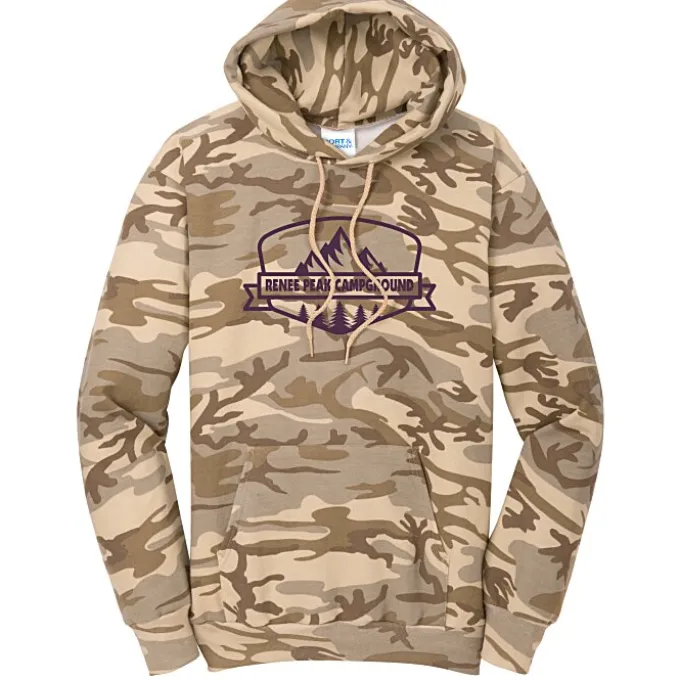 Fashion Pullover Hooded Sweatshirt - Camo - Screen