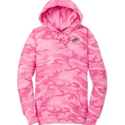 Fashion Pullover Hooded Sweatshirt - Camo - Embroidered