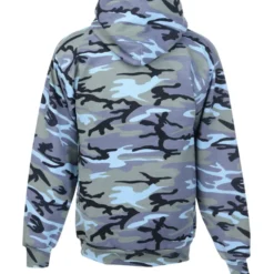 Fashion Pullover Hooded Sweatshirt - Camo - Embroidered
