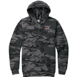 Fashion Pullover Hooded Sweatshirt - Camo - Embroidered