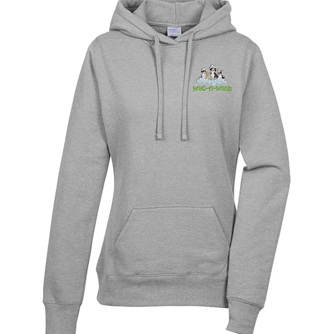 Fashion Pullover Hooded Sweatshirt - Ladies' - Embroidered