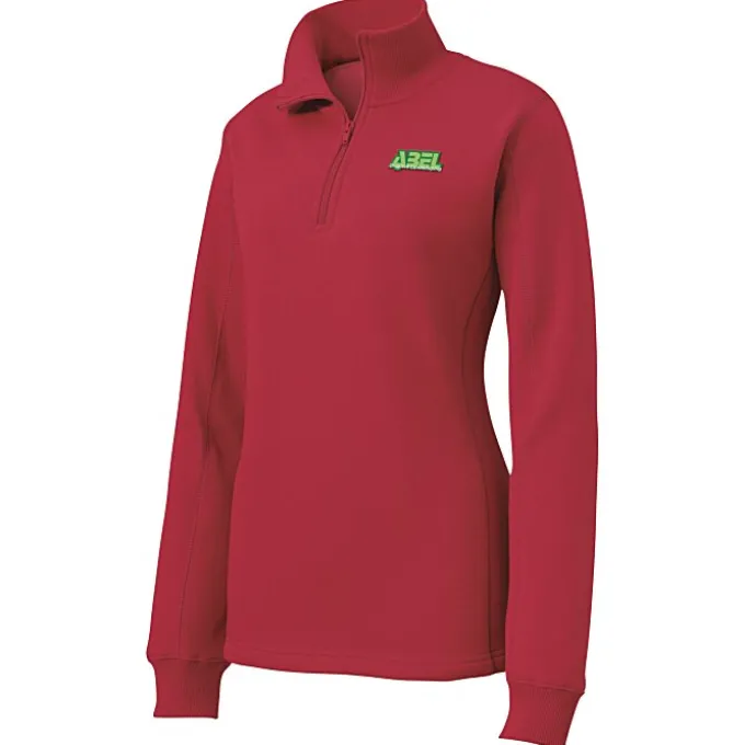 Feminine Fit 1/4-Zip Sweatshirt - Ladies' - Embroidered
