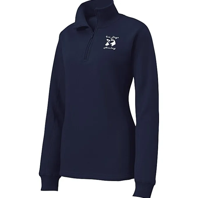 Feminine Fit 1/4-Zip Sweatshirt - Ladies' - Screen